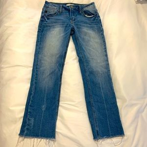 Kancan Los Angeles raw hem jeans